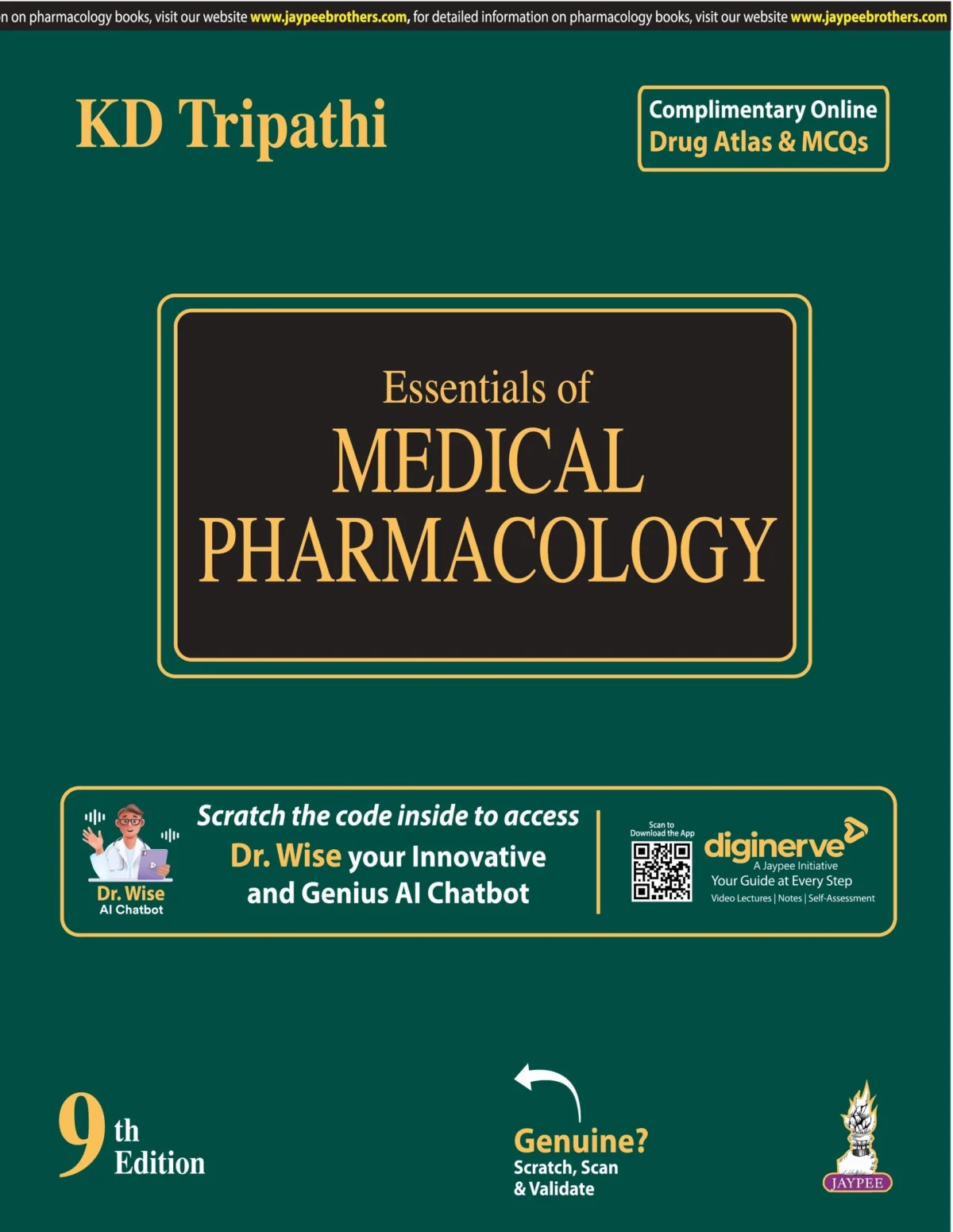 Essentials of Medical Pharmacology by KD TRIPATHI  kdt pharmacalogy - Image 1