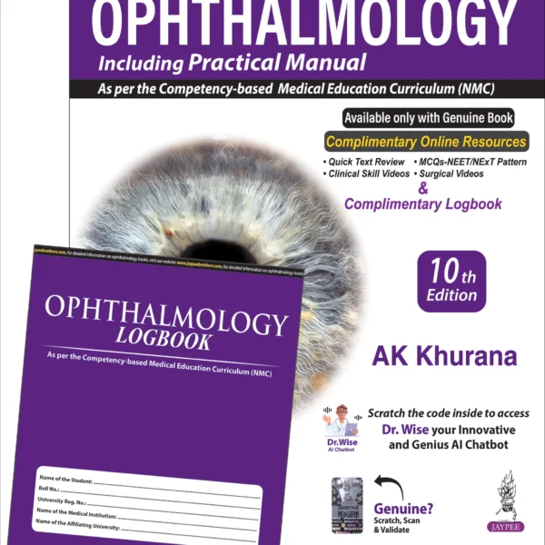 Comprehensive Ophthalmology With Ophthalmology Logbook Plus Practical Ophthalmology by AK Khurana