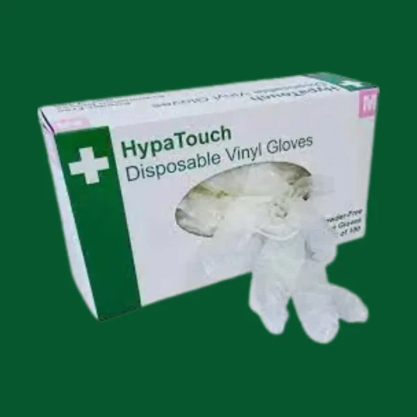 Disposable Vinyl Gloves AQL 15 Medical Grade Medium Pack of 100